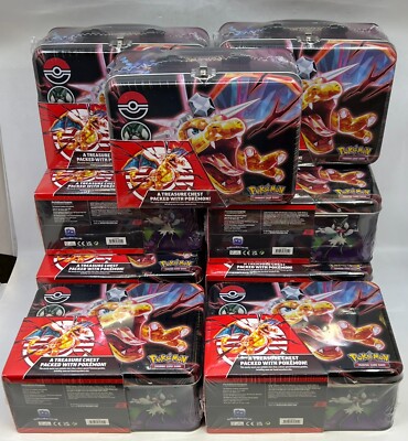 2023 Pokemon Fall Edition TCG Collector's Chest EN Case Opened w/ 12 Sealed Tins
