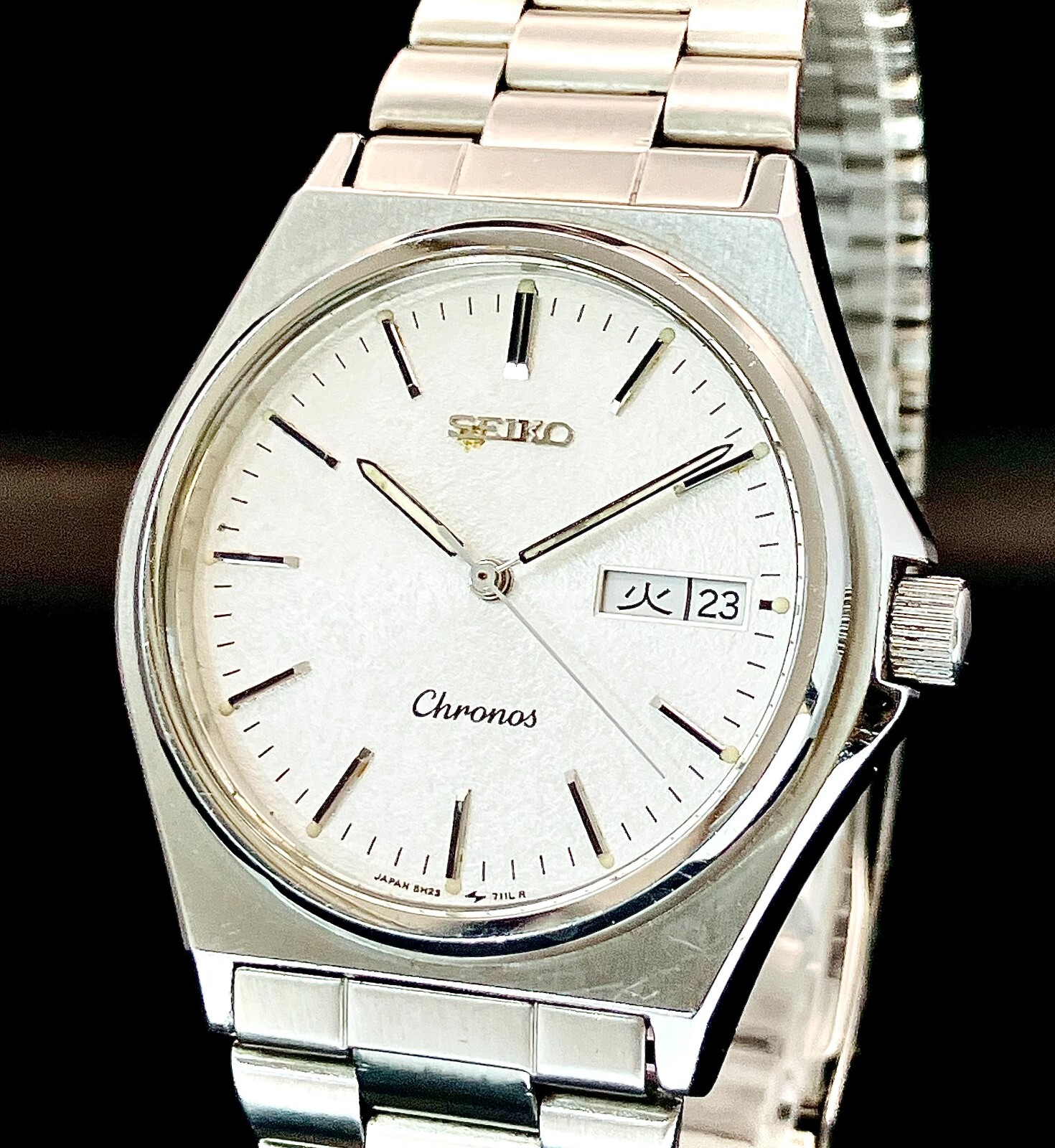 SEIKO WATCH CHRONOS 5H23-7060 ANTIMAGNETIC QUARTZ DAY DATE