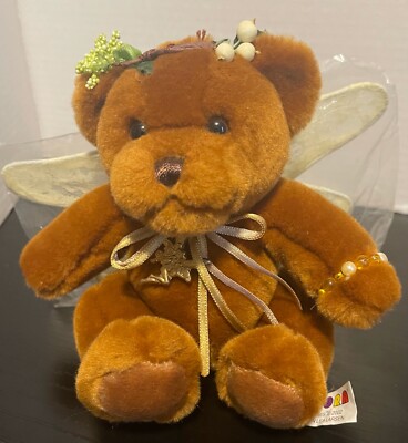 Aurora Bear Plush Fairy Bearifairies 2002 Lace Wings 6'' Teddy Sharon Lea Larsen