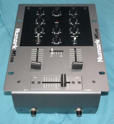 Numark M1 USB Two Channel DJ Mixer Compact Scratch Mixer USB M1USB