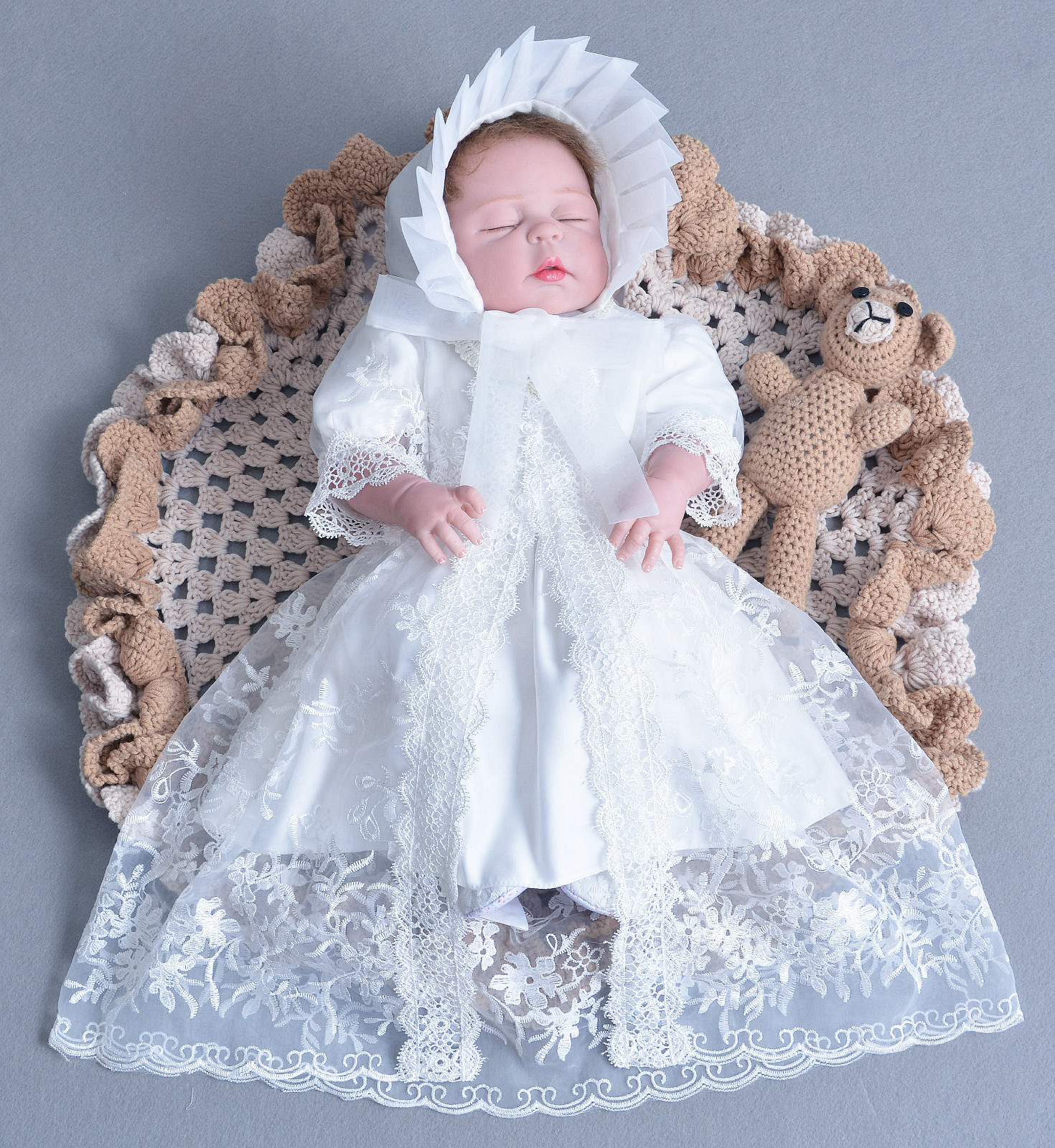 Baby Boy Christening Outfit Burbvus B030 | Handmade Baptism Gown | 100
