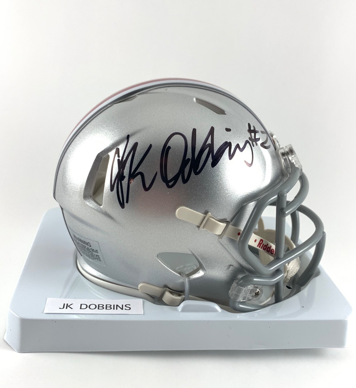 Шлем с автографом игрока в американский футбол в колледже НАСС Ohio