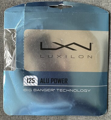 Luxilon ALU Power Rough 125 Tennis String - 17 Gauge - Silver
