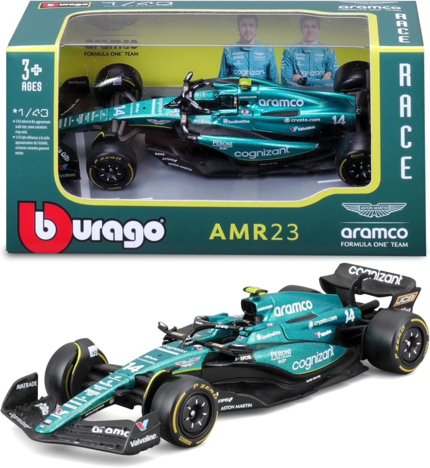 Aston Martin AMR21 1/43 フィギュア Minichamps 1:43 S. Vettel Aston Martin AMR21 #5 5th Monaco