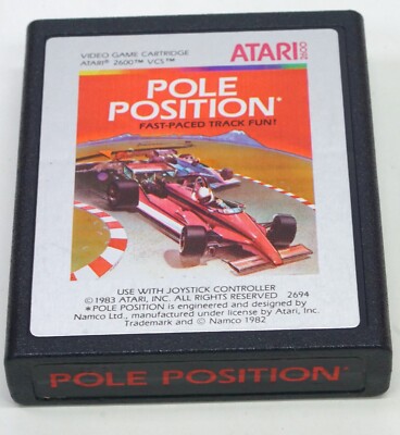 Pole Position (Atari 2600, 1983) Cartridge Only!