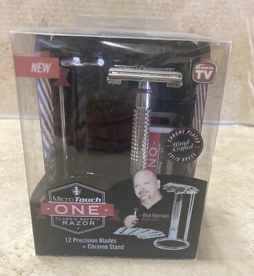 Rick Harrison Pawn Stars Micro Touch One Classic Safety Straight Edge Razor NIB