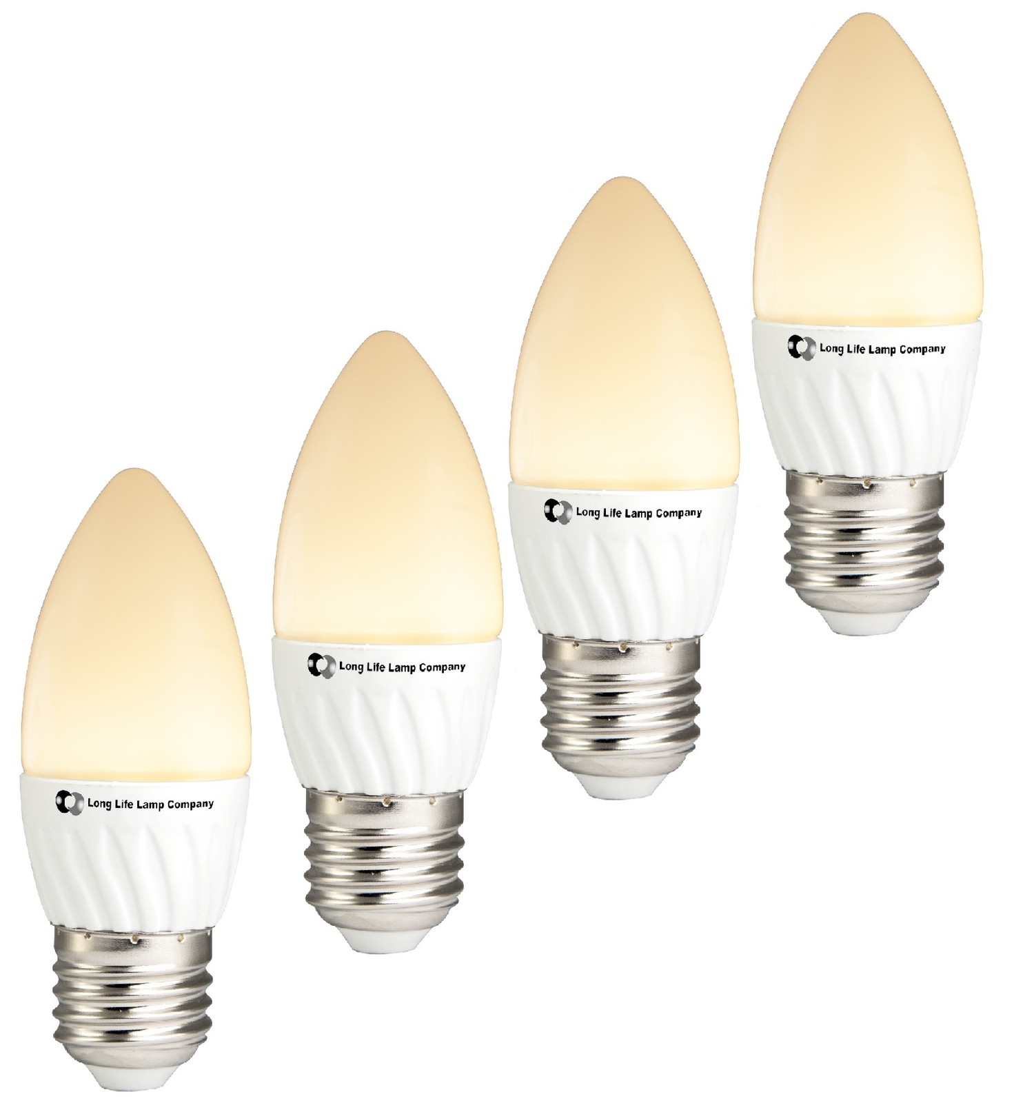 3.5W LED Frosted Candle Light Bulb E27 ES Chandelier Wall Lights Warm