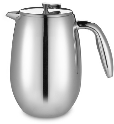 French Press Coffee Tea Maker 34 Oz Double Wall Stainless Steel Plunger Filter