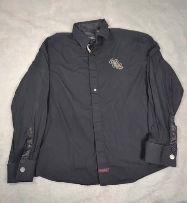 Fender Shirt Mens XL Black Love & Hate Bowling Team Custom Shot Embroidered
