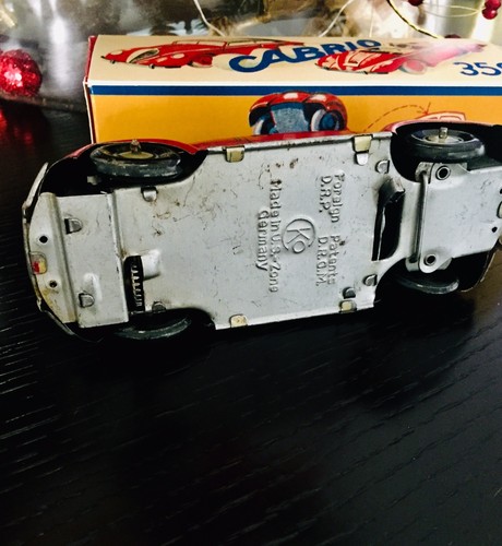 Tintoys Germany, German Tin Toy Cko Kellermann Vw Cabrio 358, Works Very Well