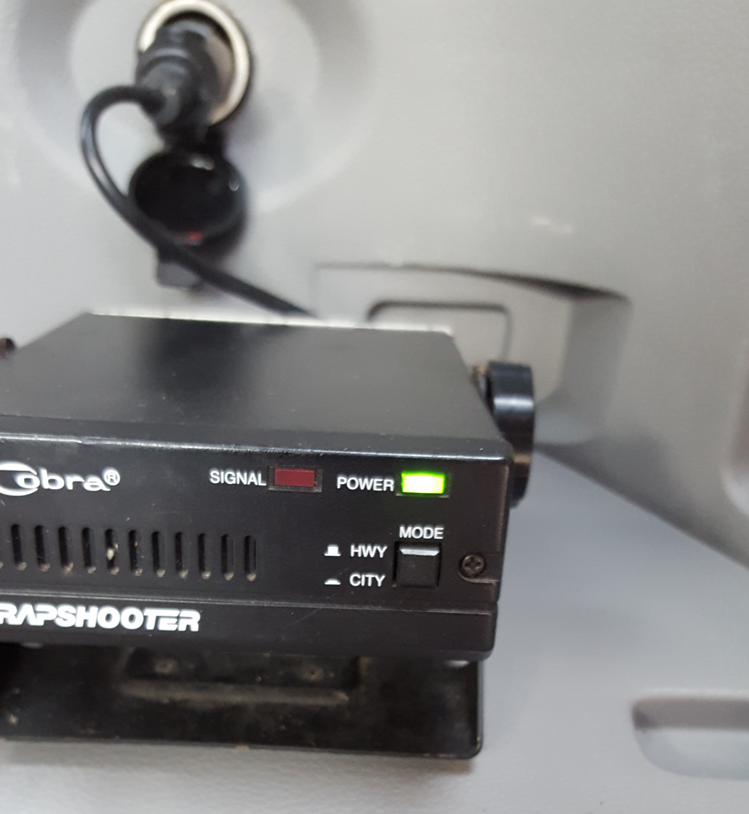 Cobra Trapshooter Radar Detector Model Rd 2100 w/ Visor Clip Tested Good vintage