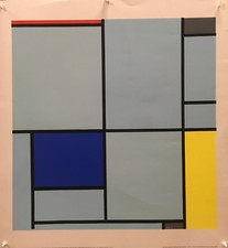 Piet mondrian  composition with red blue and yellow 1921  1980