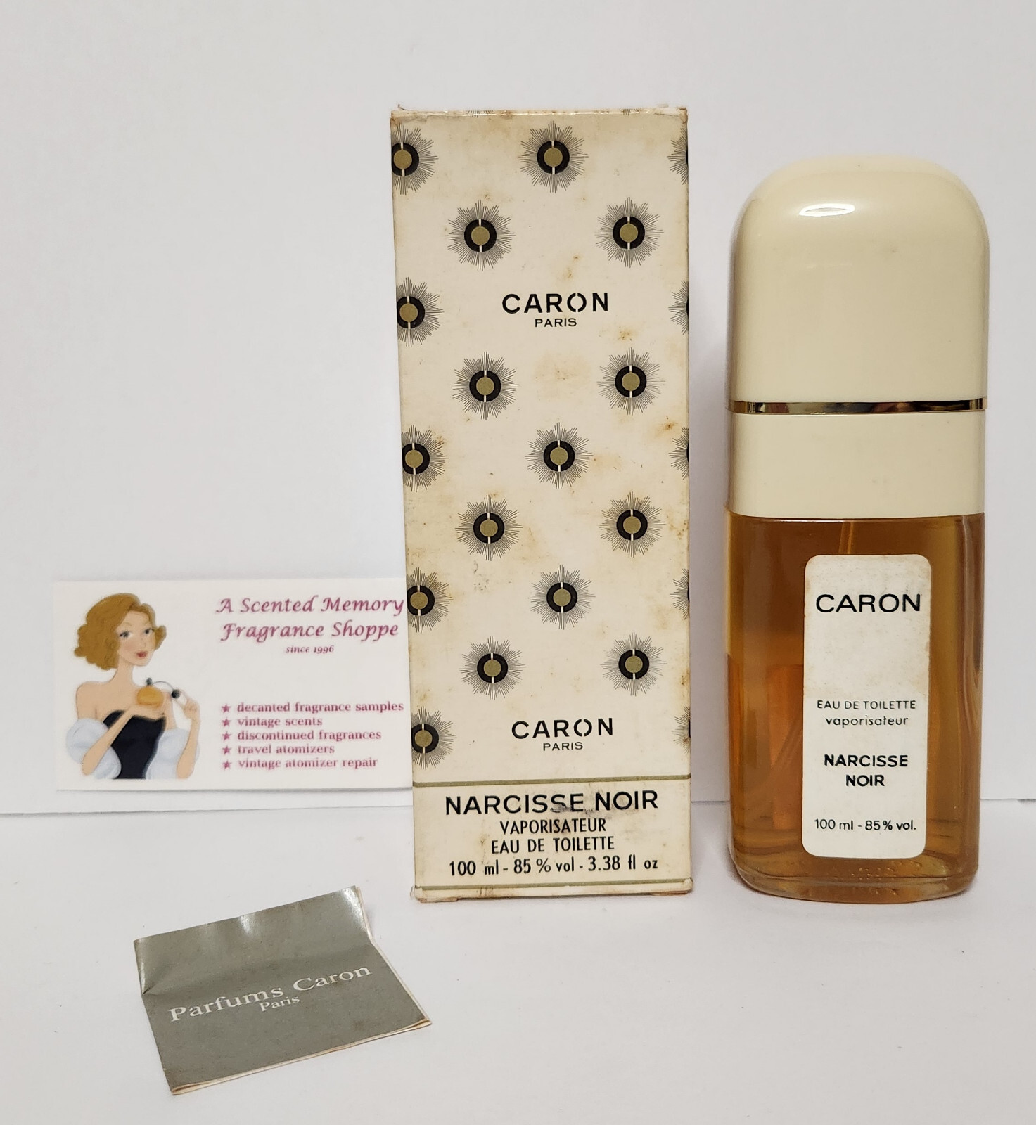【レア】CARON NARCISSE NOIR フランス産香水　未開封未使用 Vintage Narcisse Noir EDT Perfume Spray by Caron ~ 100 ml