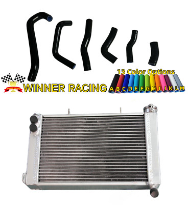 Radiator+BLACK Hoses Fit Honda NSR250R MC21 PGM3 1989-1993, MC28 PGM4 1994-1996