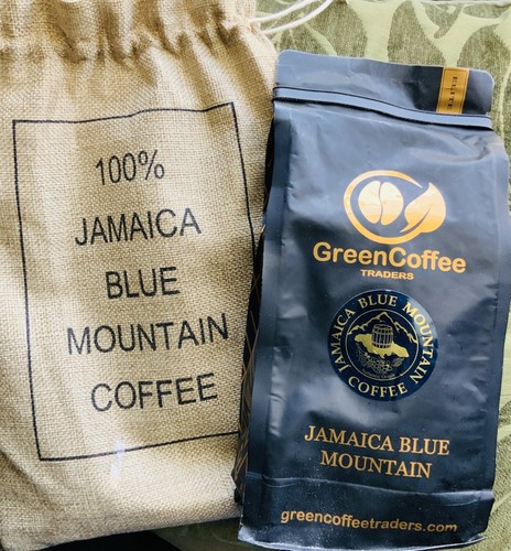 100% Jamaica Blue Mountain Roasted Coffee whole beans