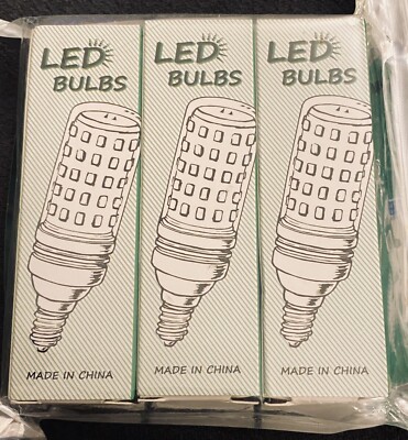 3PK Gezee15W LED Cylindrical Bulb, E26 LED Candelabra Light Bulbs E26/3000k/15w