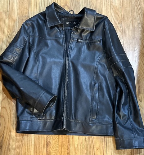 90s GUESS シングル ライダース レザージャケット B系 パンク Y2K 90s GUESS シングル ライダース レザージャケット B系 パンク
