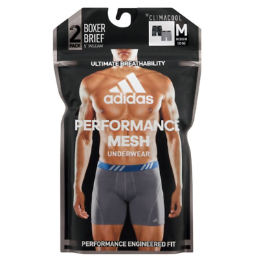 adidas Performance Mesh Climacool (Charcoal-Gray) Boxer Brief (2