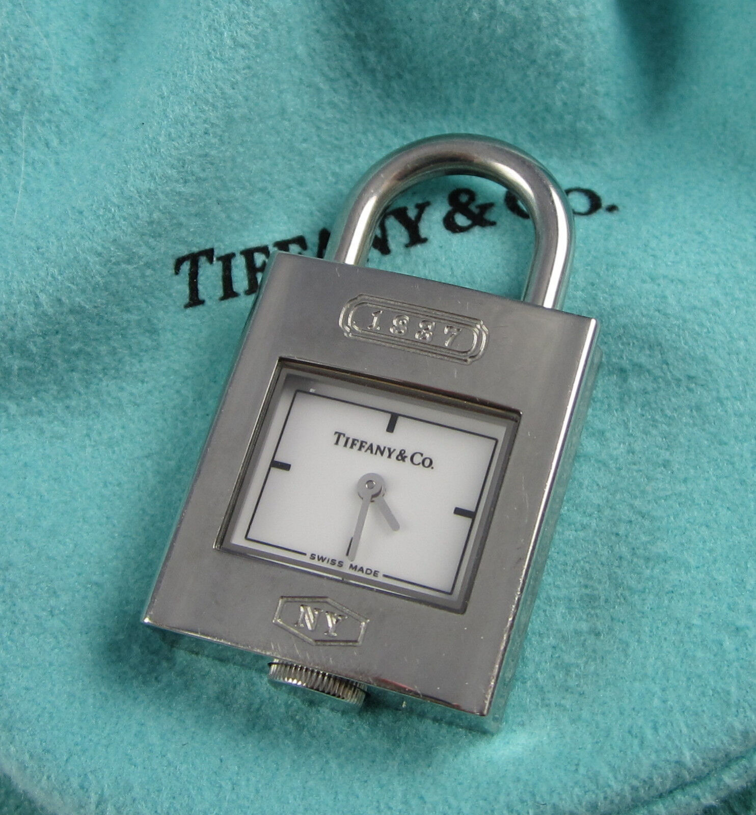 Tiffany & Co Estate Elegant Stainless Steel 1837 Charm Watch Tiffany & Co Estate Elegant Stainless Steel 1837 Charm Watch