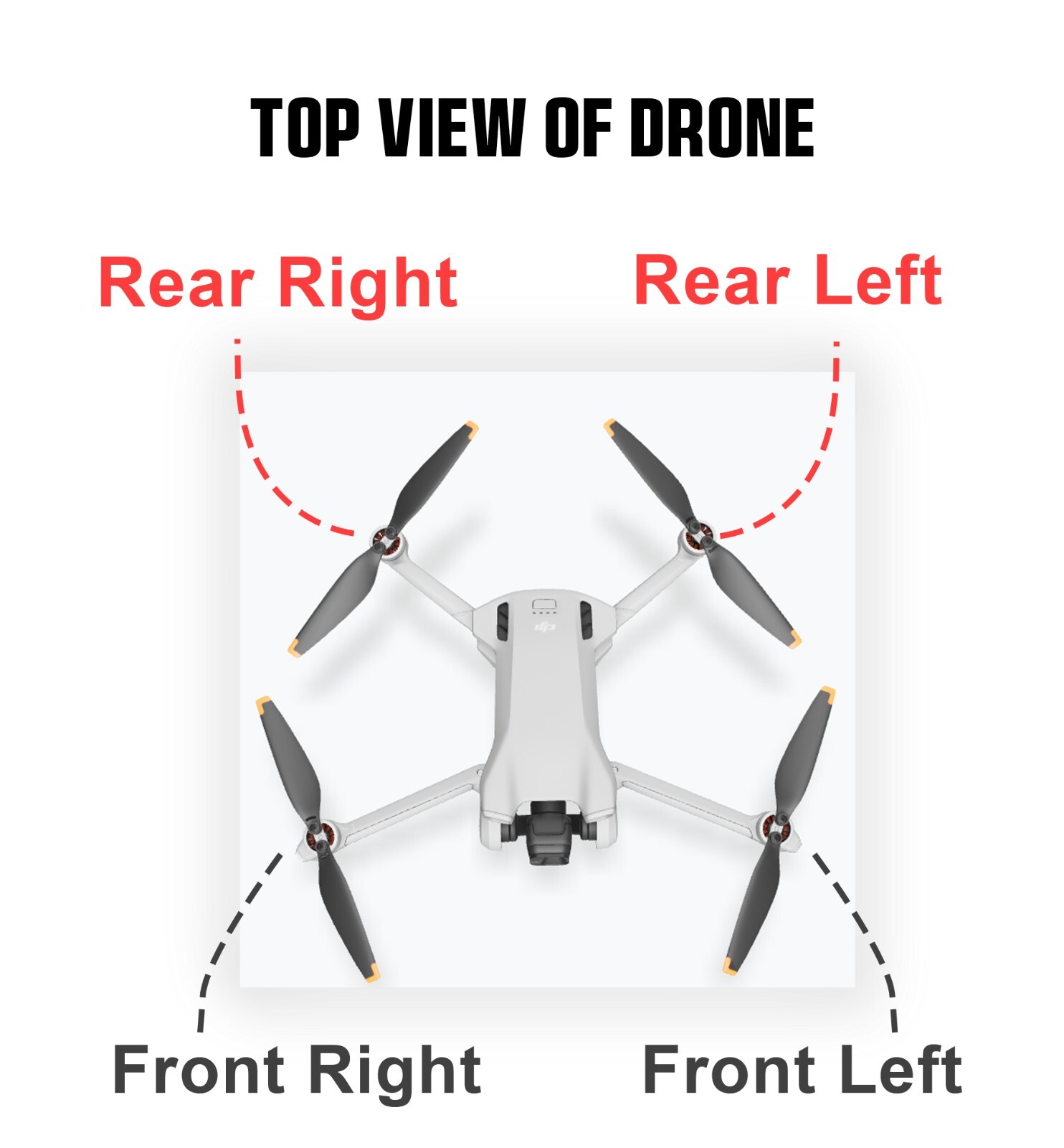 Original Arm With Motor Replacement For DJI Mini 3 Pro Front Rear Left Right US