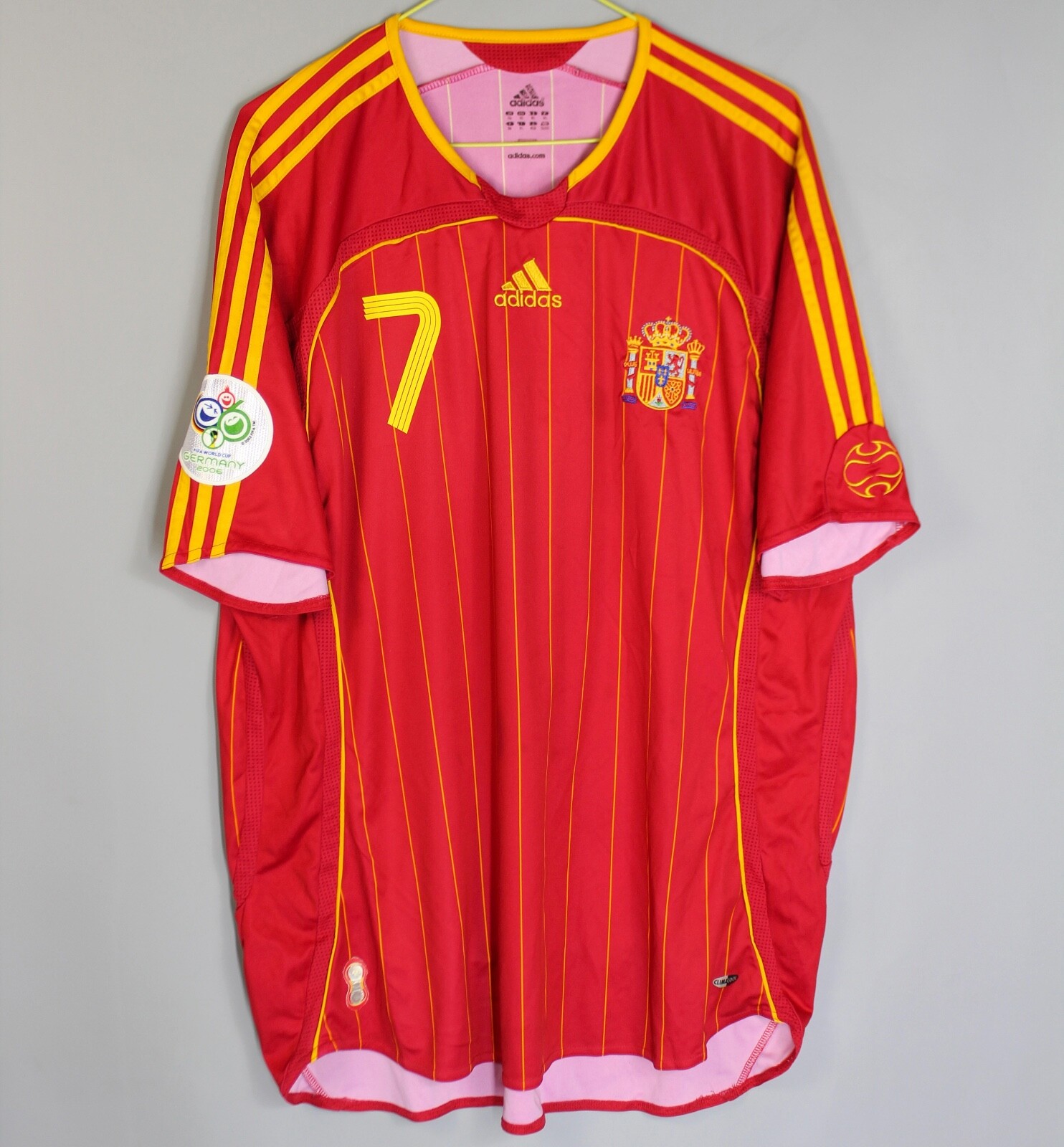 【中古】サッカーユニフォーム　スペイン代表 RAUL 7番 シャツ adidas 中古】サッカーユニフォーム スペイン代表 RAUL 7番 シャツ adidas