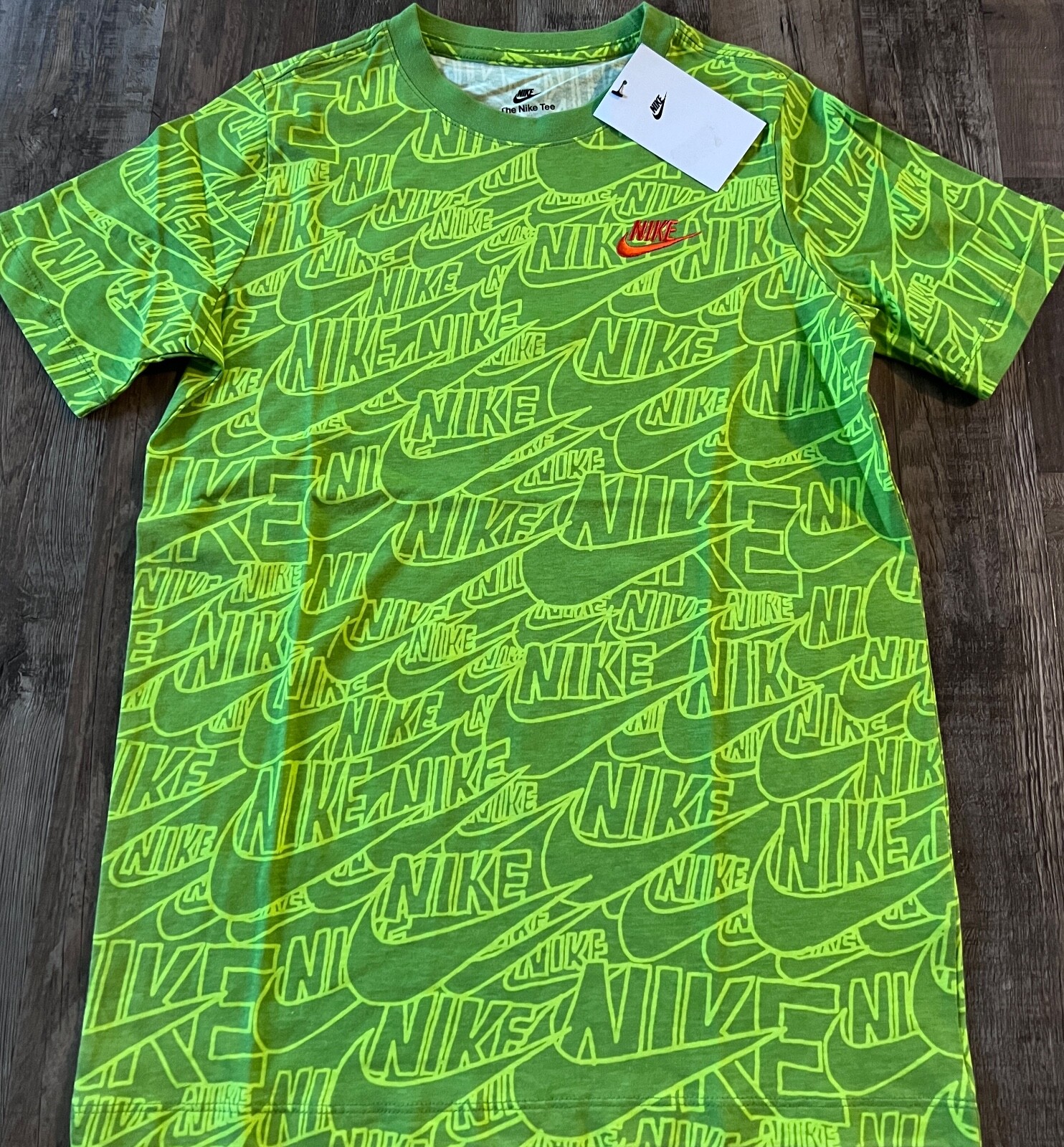 70s NIKE®︎ Water Print Football Shirt VTG 1993 Nike Air Jordan VIII 8 Aqua Geometric T-Shirt 90s