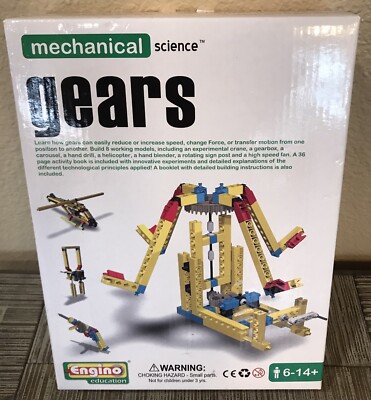 Engino Education Gears Mechanical Science. Build and Learn Age 6-14 Yrs