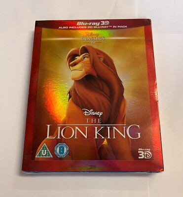 THE LION KING Brand New 3D BLU-RAY and 2D w/ SLIPCOVER Disney Movie Region-Free