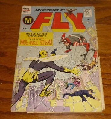 Adventures of The Fly comic # 1 Jack Kirby Archie Adventure Series 1959