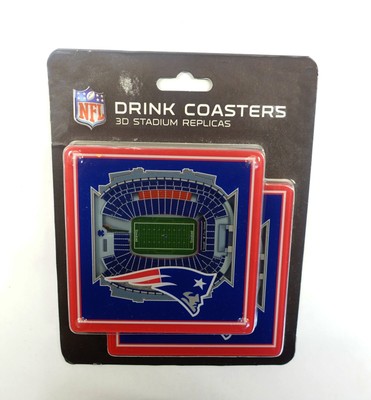 NFL New England Patriots 3D Stadium Replicas StadiumViews Drink Coasters 