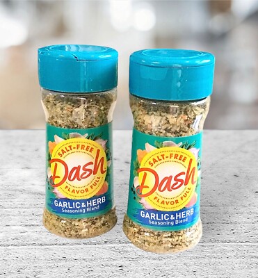 2 Dash Salt-Free Garlic & Herb Seasoning Blend ~ No MSG~ 2 Pack