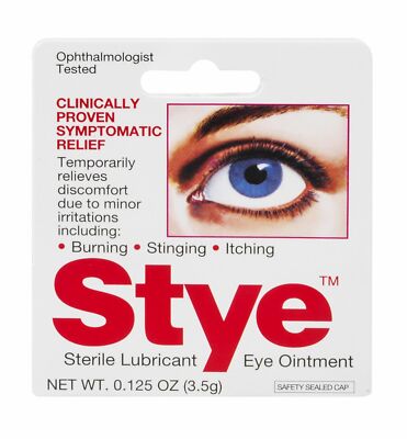 Stye Sterile Lubricant Eye Ointment Minor Irritation Relief 0.125oz Pack of 12