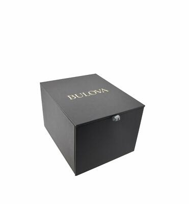 Pre-owned Bulova Phantom Quartz Swarovski Crystal Silver Pave Dial Men's Watch 96a236 -new In Silver Tone