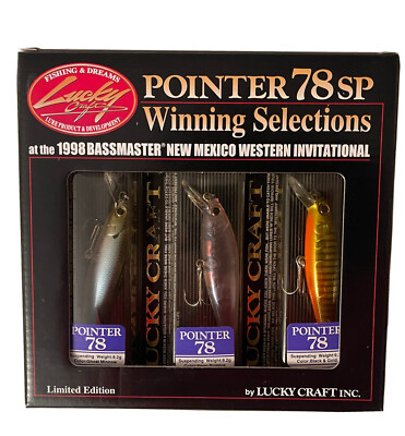 Lucky Craft 1998 Bassmaster Pointer 78SP Winning Selections Limited Edition