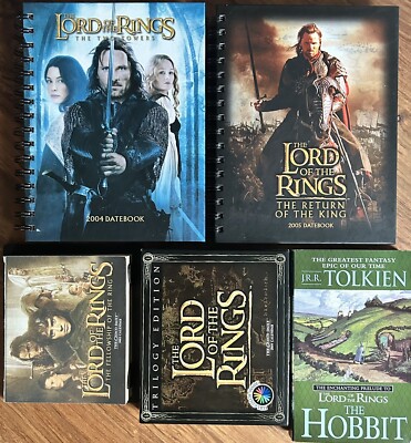 *LOT of 5* LORD OF THE RINGS Datebook ( 04/05), Day Calendar ( 03/ 05), Hobbit