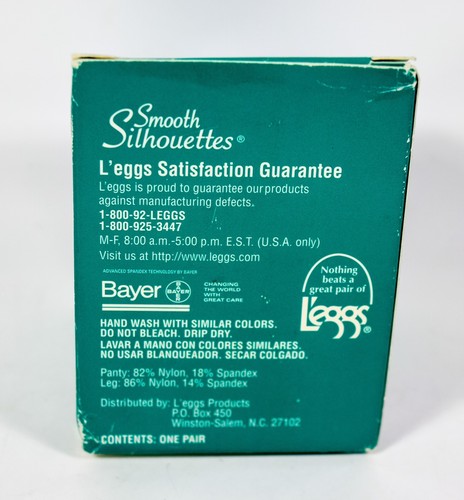 2 L'eggs Smooth Silhouettes Body Contouring Hosiery OFF WHITE Pantyhose Size B