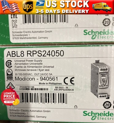 New In Box Schneider ABL8RPS24050 24V 5A Power Supply