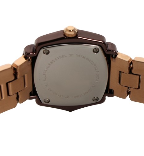 Pre-owned Le Vian Levian Watch Featuring Vanilla Diamonds In Gold Stainless Steel Strap