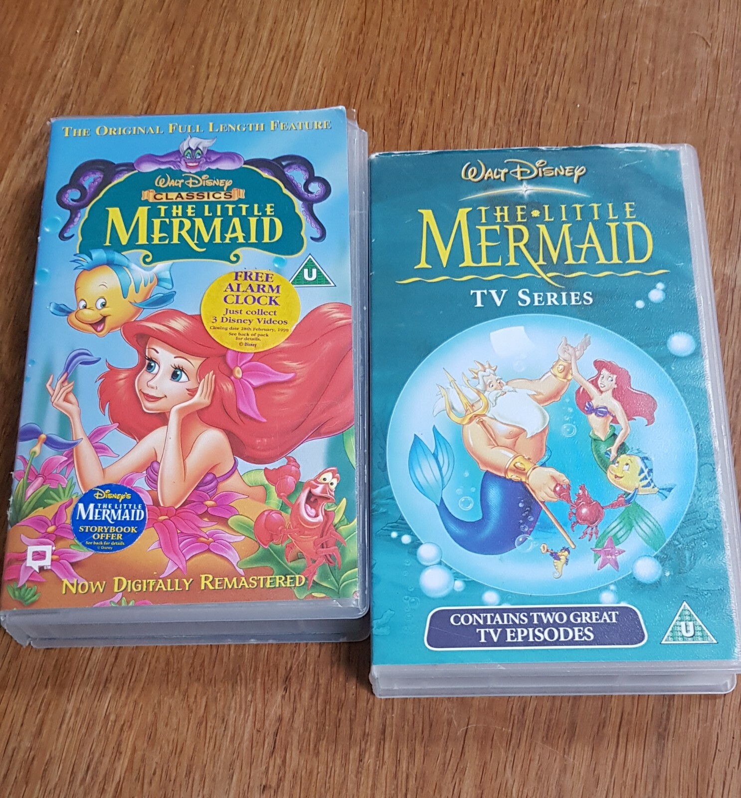 2 x The Little Mermaid VHS tape