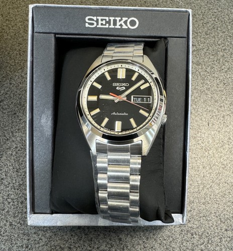 Pre-owned Seiko 5 Sports Automatic Snxs Series Classic Black Dial Watch Srpk89 Japan