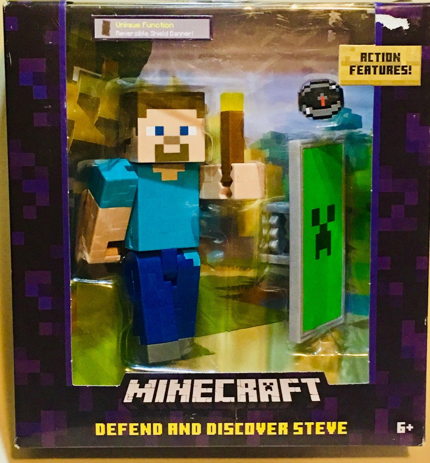 Minecraft Defend And Discover Steve 5 Inch Action Figure With