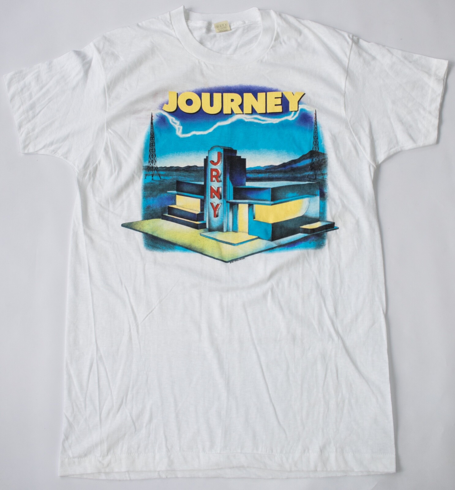 JOURNEY / RAISED ON RADIO ビンテージロックTシャツ 1986 Journey Raised On Radio Shirt – WyCo Vintage