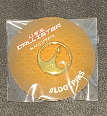 2011 LootCrate Black Mirror Pin U.S.S. Callister  #LOOTPINS