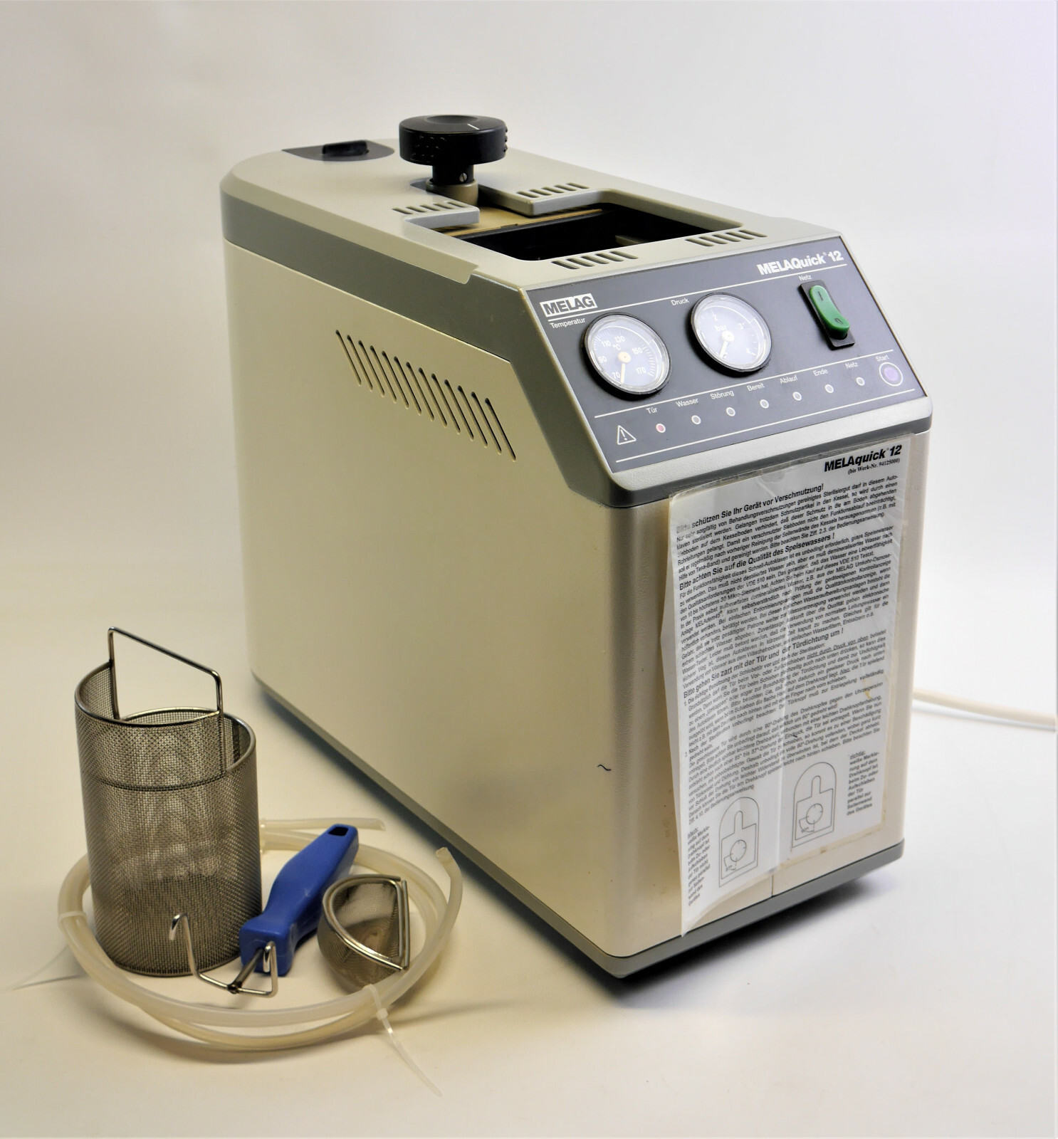 MELAG MelaQuick 12 Schnellsterilisator Dampf- Autoklav Sterilisator dental