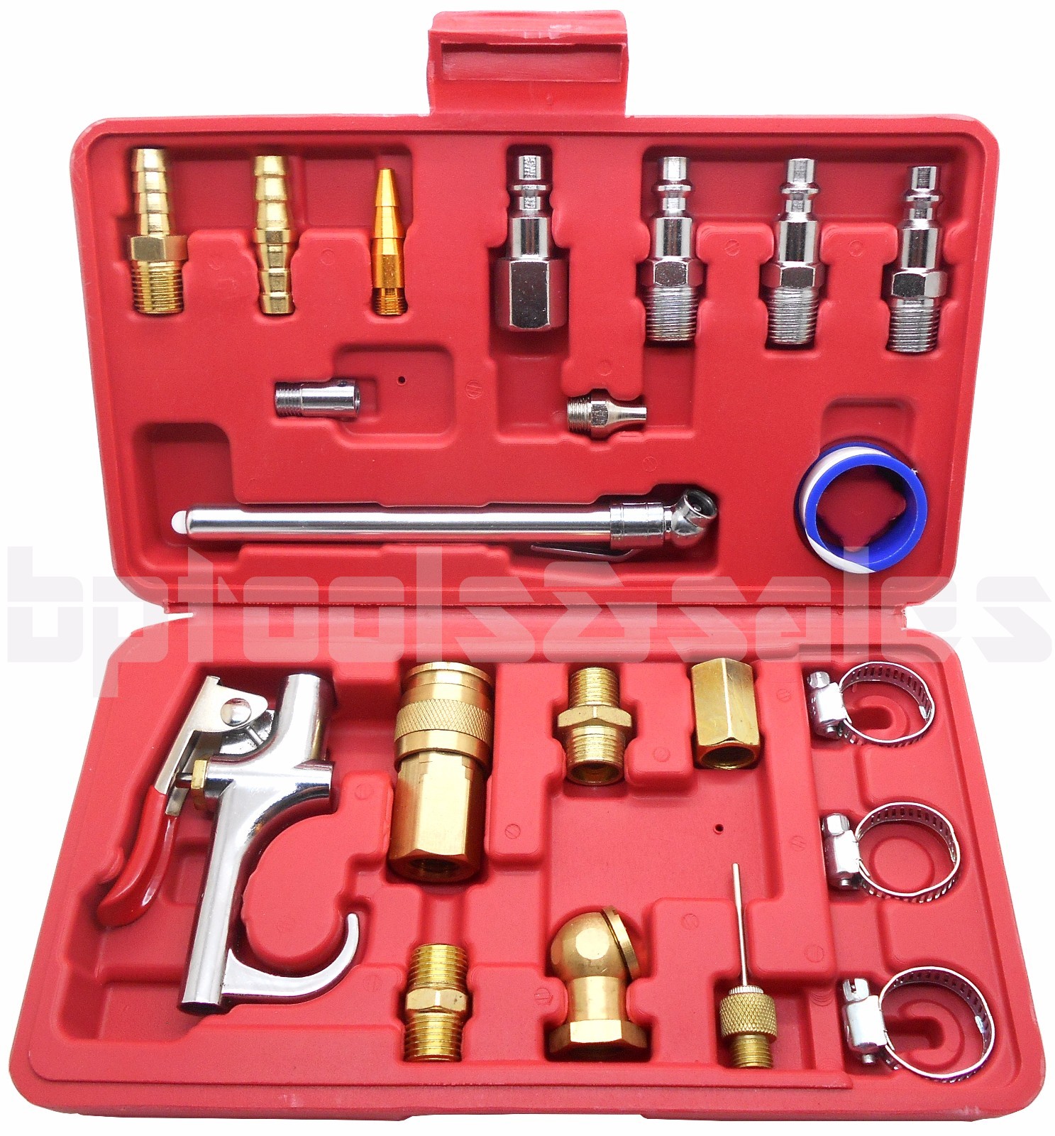 18pc Air Tool Compressor Blow Gun Chuck Pneumatic Accessory Accessories Kit New
