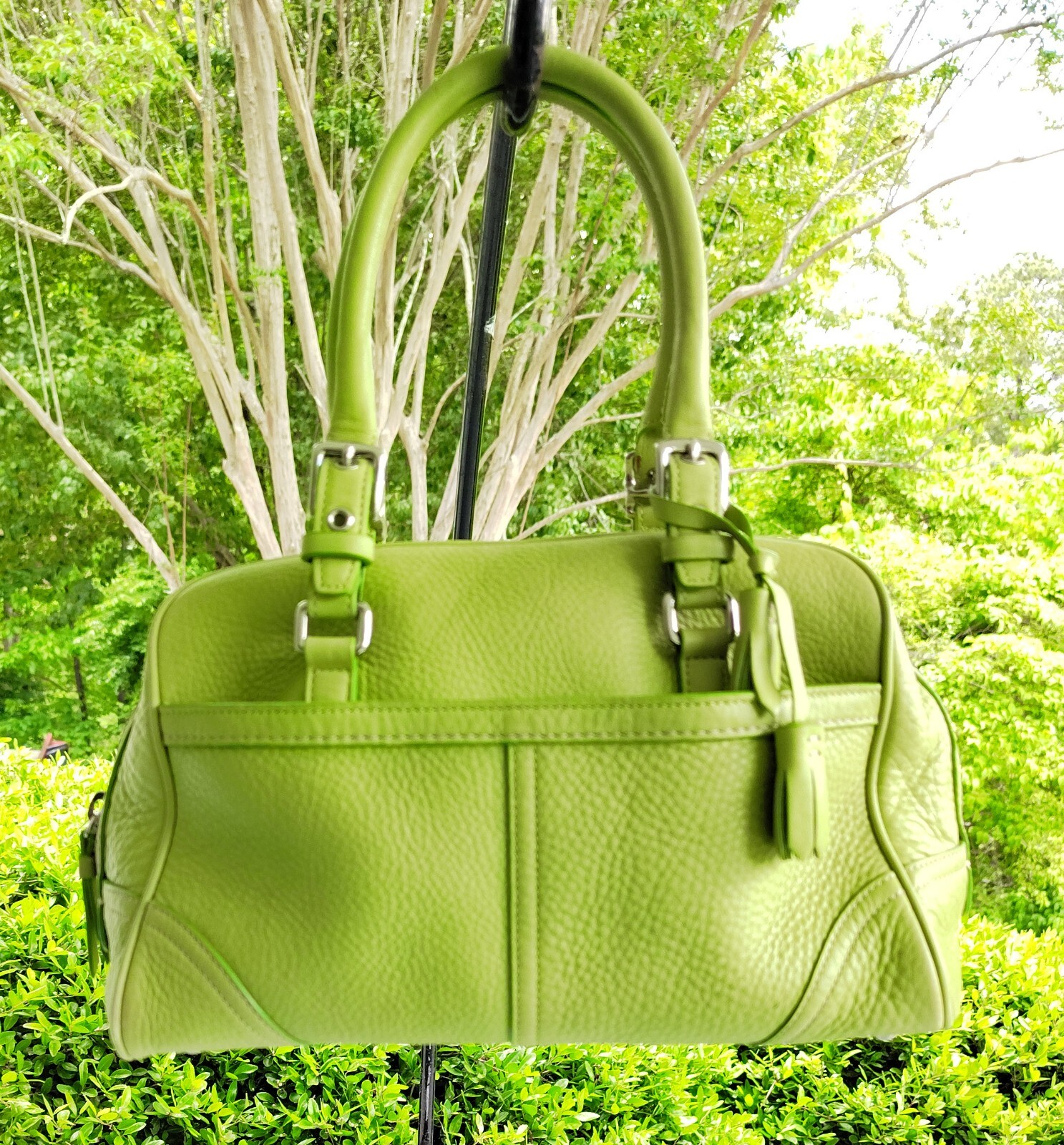 Coach MEDIUM F10690 Vintage Lime Green Chelsea Soho Y2K