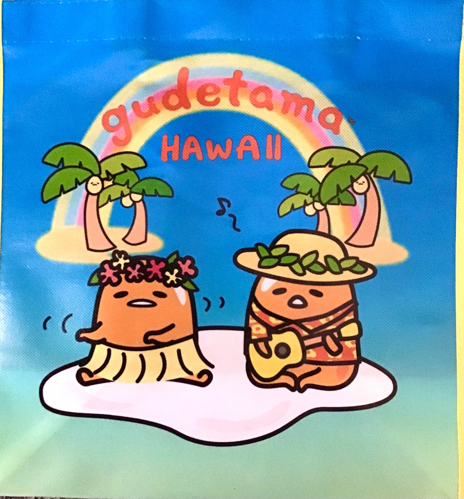 HAWAIIAN  HAWAII GUDETAMA REUSABLE SHOPPING BAG / BEACH BAG