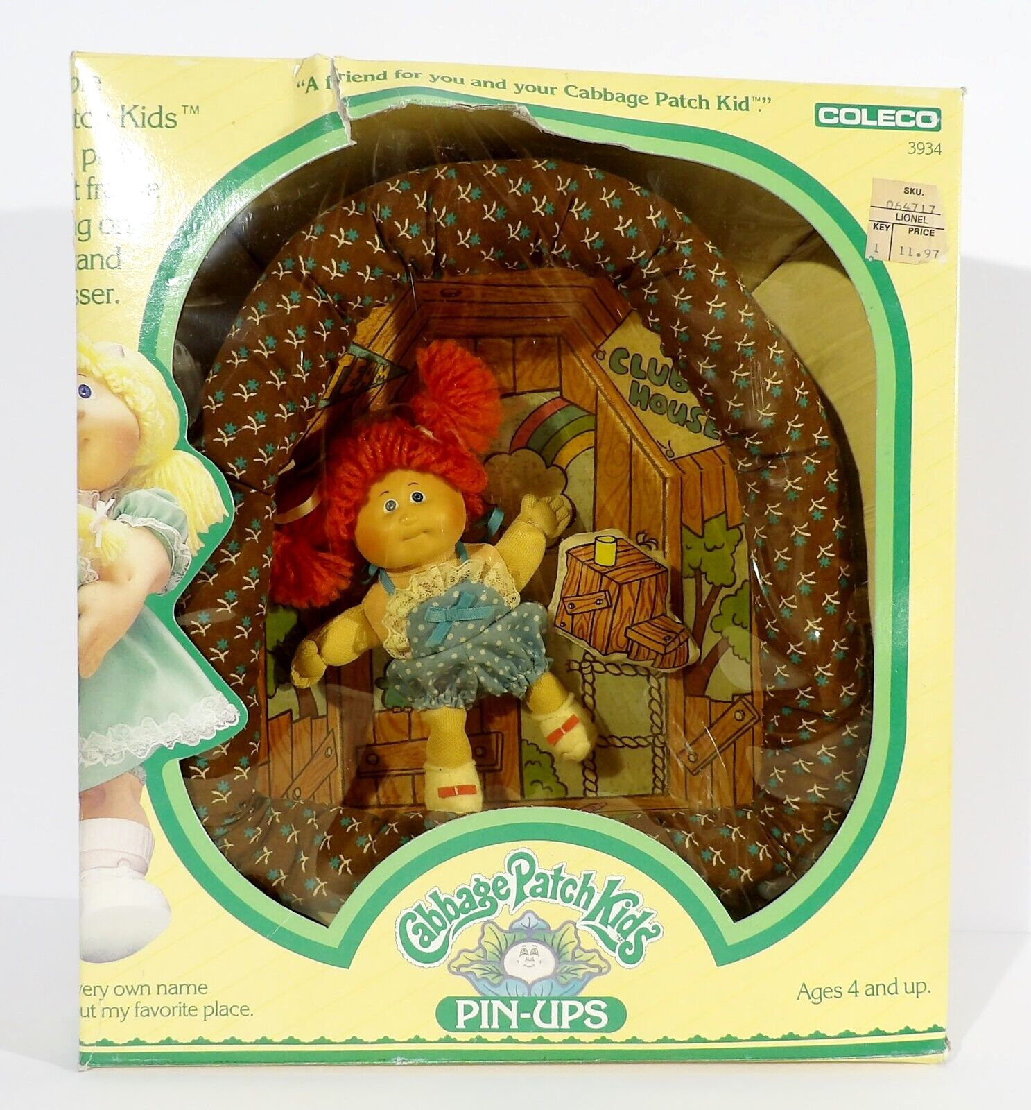 Vintage 1984 Cabbage Patch Kids Pin-Ups Charleen Jenny and