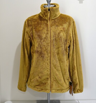 NWT WOMEN'S THE NORTH FACE OSITO JACKET FULL ZIP FLEECE ANTELOPE TAN SZ L