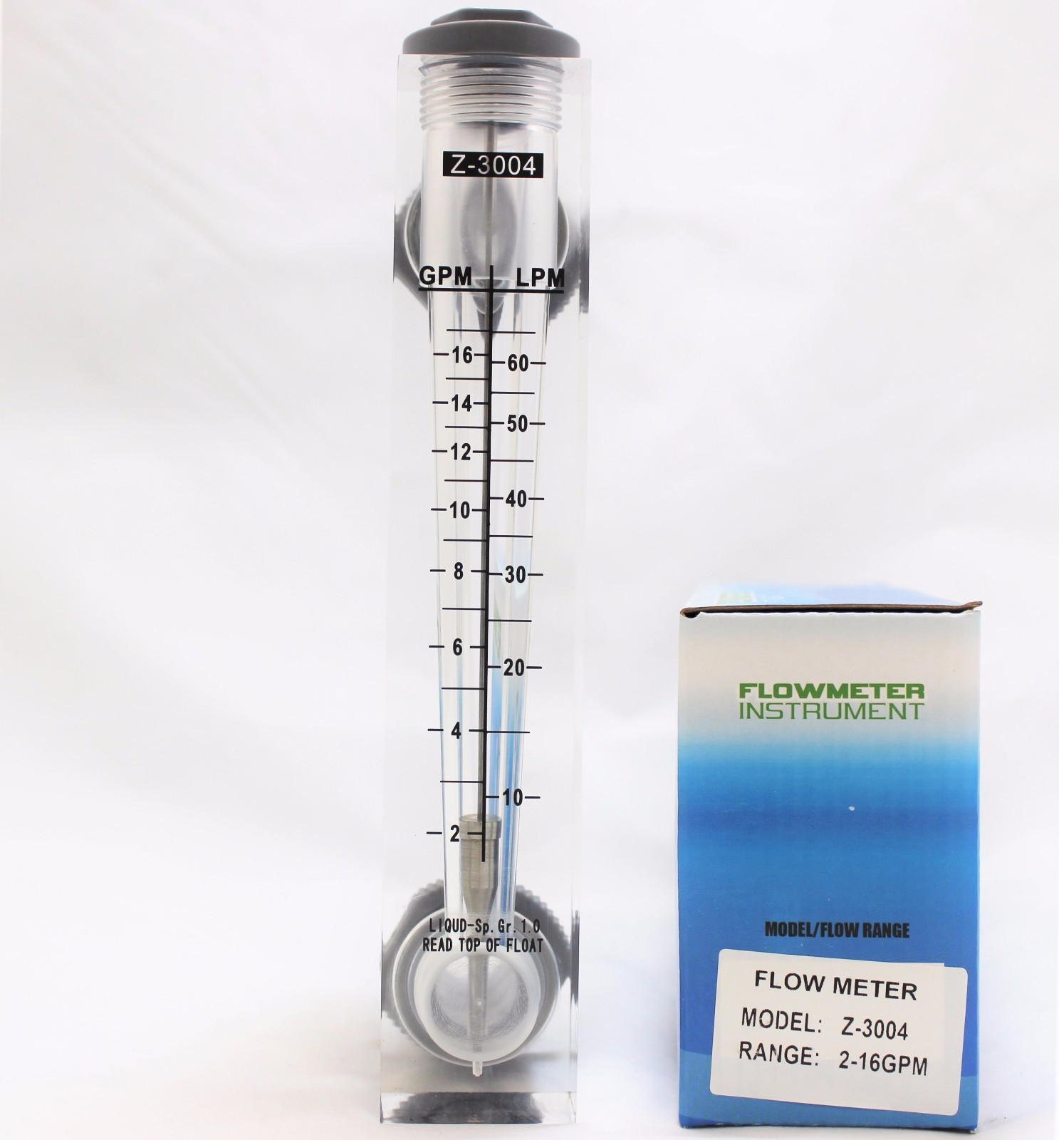 4 Panel Flowmeter Water Flow Meter ROTAMETER 216 GPM eBay